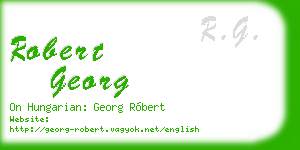 robert georg business card